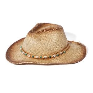 Seashell Rimmed Cowboy Hat